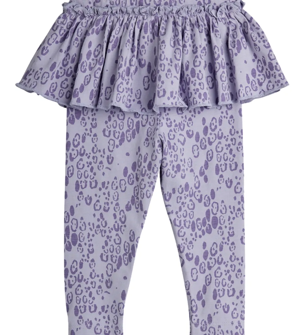 Mini Rodini Leggings - Leopard - AOP - Purple
