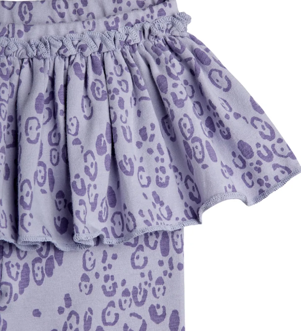 Mini Rodini Leggings - Leopard - AOP - Purple