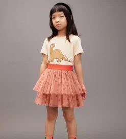 Mini Rodini Nederdel - Tyl - Pink m. Prikker