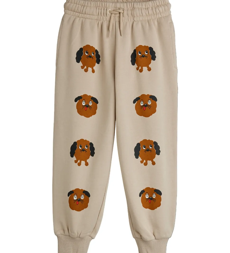 Mini Rodini Sweatpants - Doggies - Beige