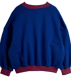 Mini Rodini Sweatshirt - Striped Earth - Blå
