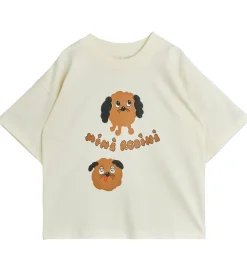 Mini Rodini T-shirt - Doggies - Offwhite