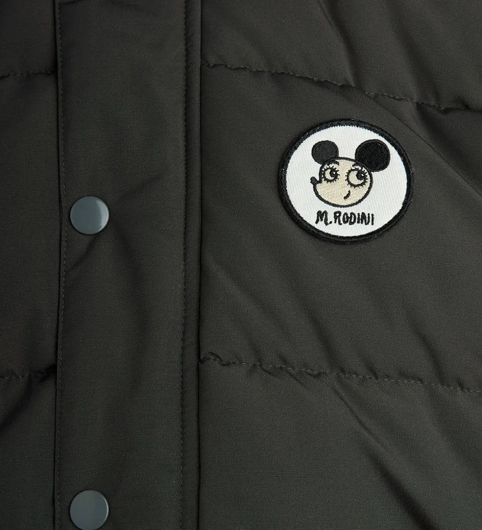 Mini Rodini Vinterjakke - Ritzratz Patch Puffer - Sort