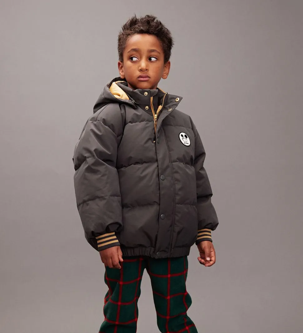 Mini Rodini Vinterjakke - Ritzratz Patch Puffer - Sort