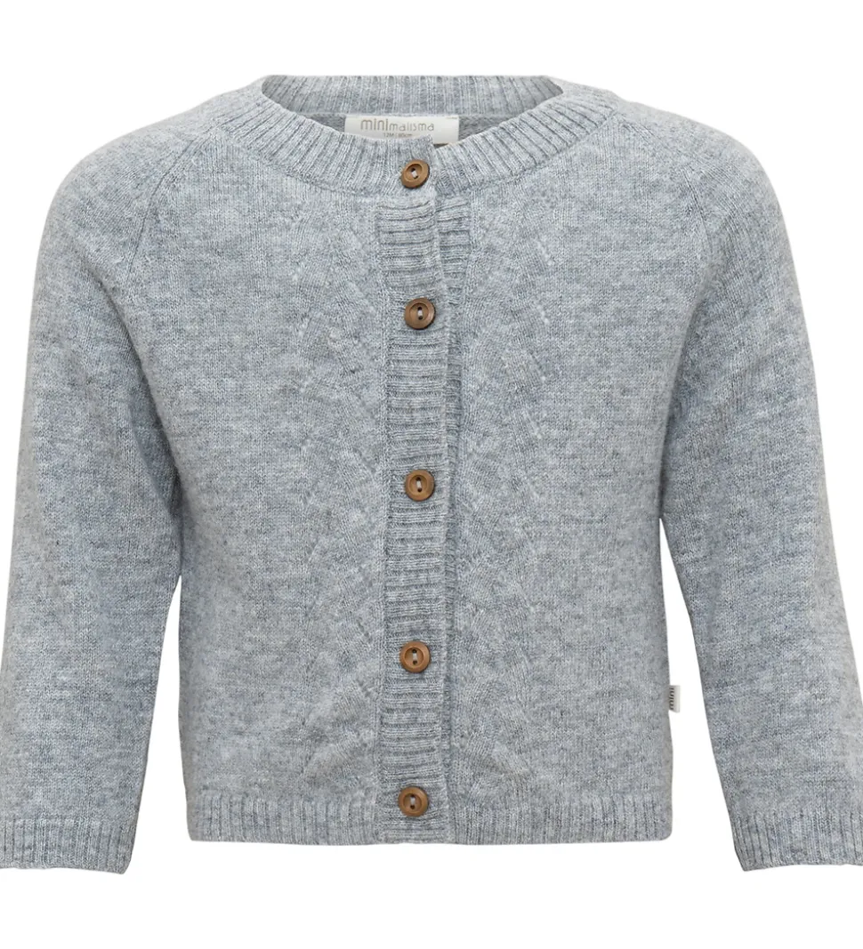 Minimalisma Cardigan - Inka - Uld - Gråmeleret