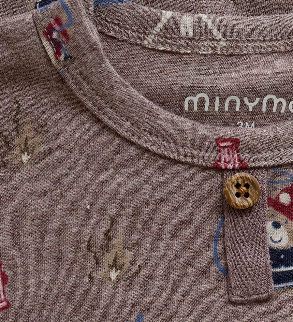 Minymo Body l/æ - Dark Brown Melange