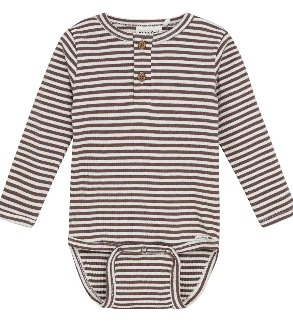 Minymo Body l/æ - Rib - Chocolate Chip