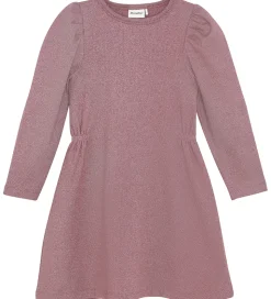 Minymo Kjole - Glitter - Rib - Rose Brown