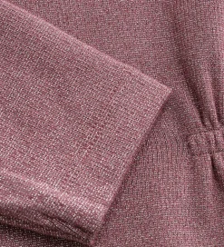 Minymo Kjole - Glitter - Rib - Rose Brown