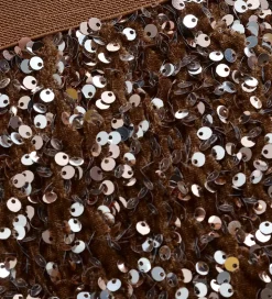 Minymo Nederdel - Velour - Woodrose m. Pailletter