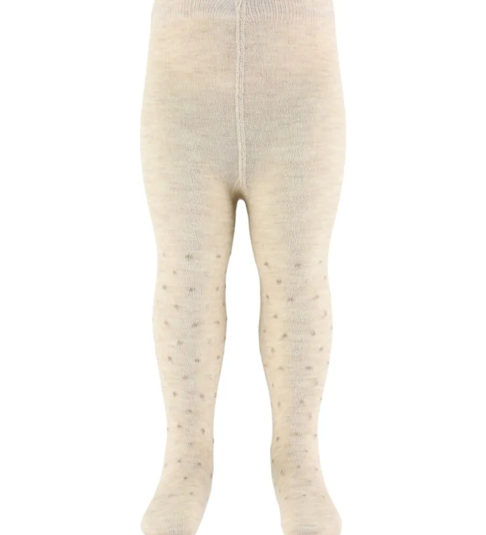 Minymo Strømpebukser - 2-pak - Viskose/Uld - Burnished Lilac/Bei