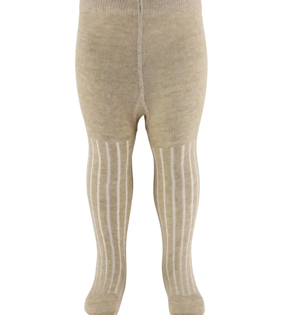 Minymo Strømpebukser - Rib - Silver Mink