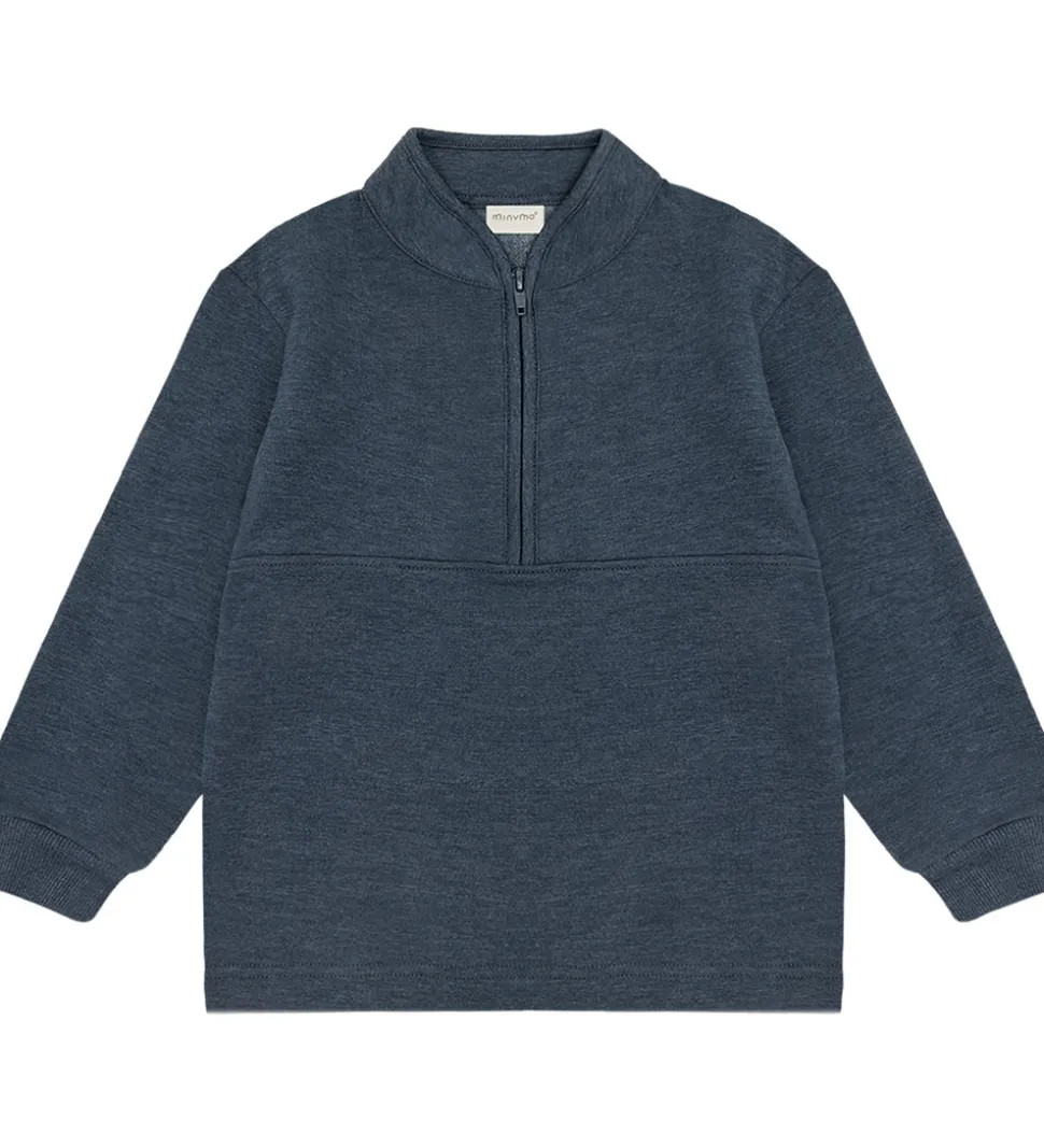 Minymo Sweatshirt m. Lynlås - 2-pak - Vetiver