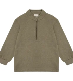 Minymo Sweatshirt m. Lynlås - 2-pak - Vetiver