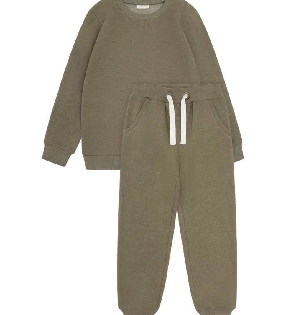 Minymo Sweatsæt - Vetiver