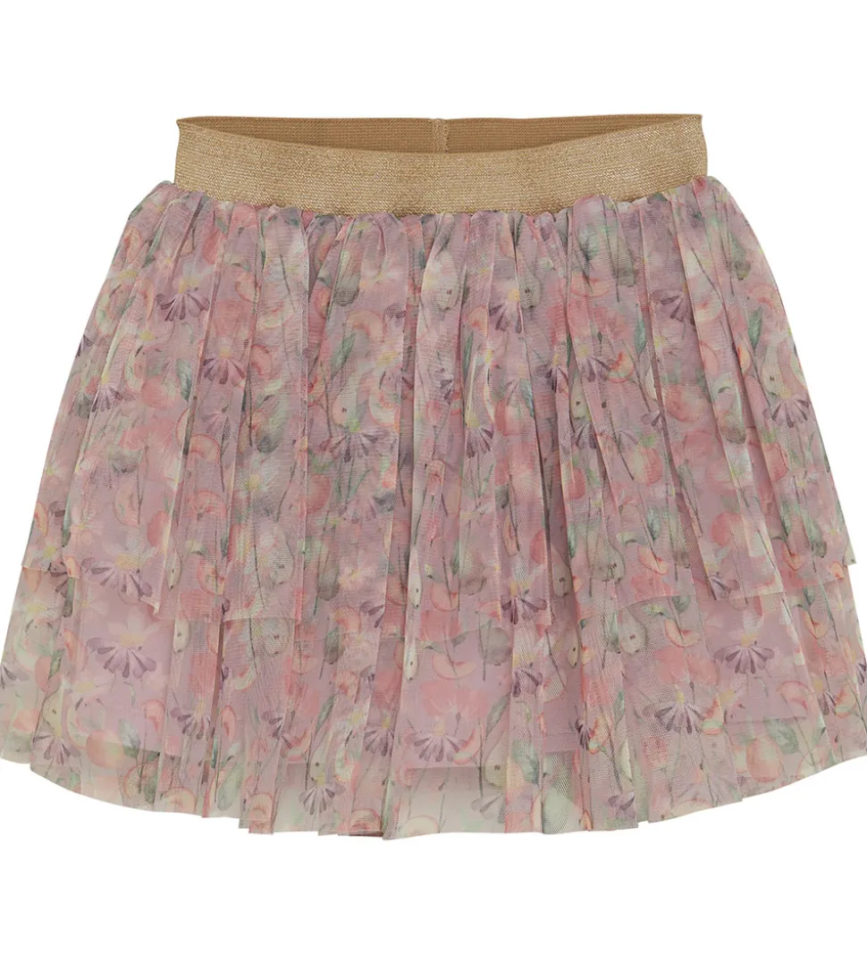 Minymo Tylnederdel - Burnished Lilac m. Blomster