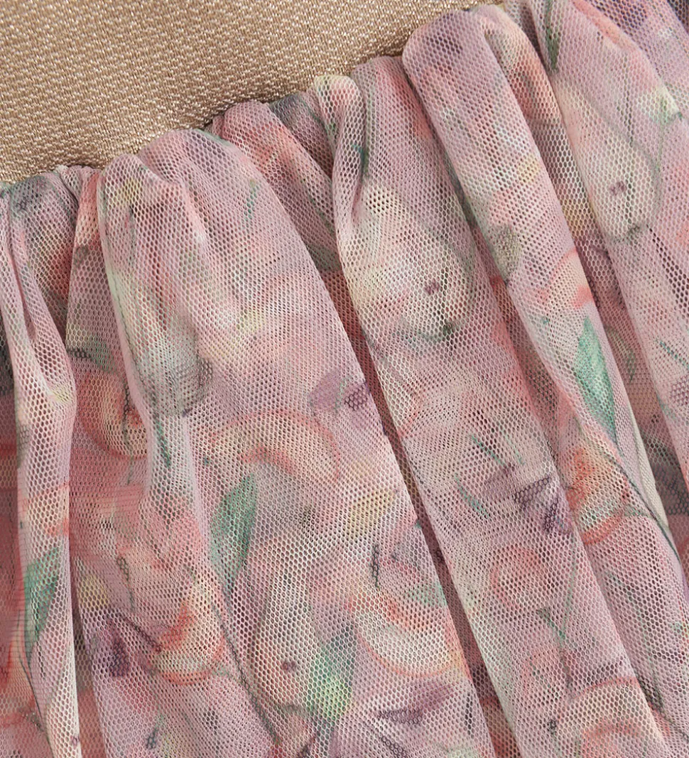 Minymo Tylnederdel - Burnished Lilac m. Blomster