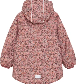 Minymo Vinterjakke - AOP - Peach Whip