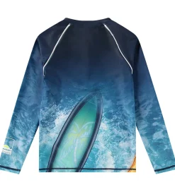 Molo Badebluse - UV50+ - Noble - Surf Art Blue Chill