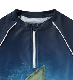 Molo Badebluse - UV50+ - Noble - Surf Art Blue Chill