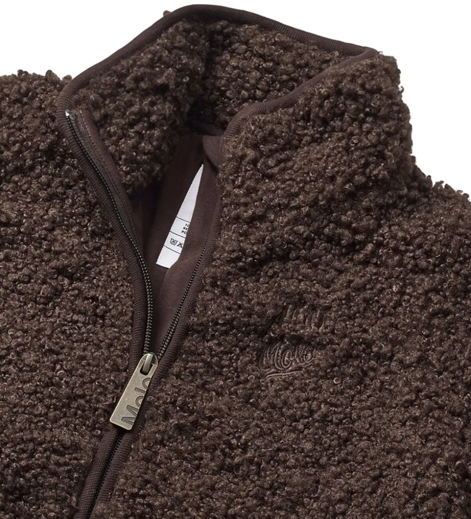 Molo Fleecejakke - Teddy - Ulan - Dark Cocoa