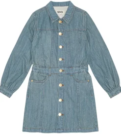 Molo Kjole - Chaya - Washed Denim Blue