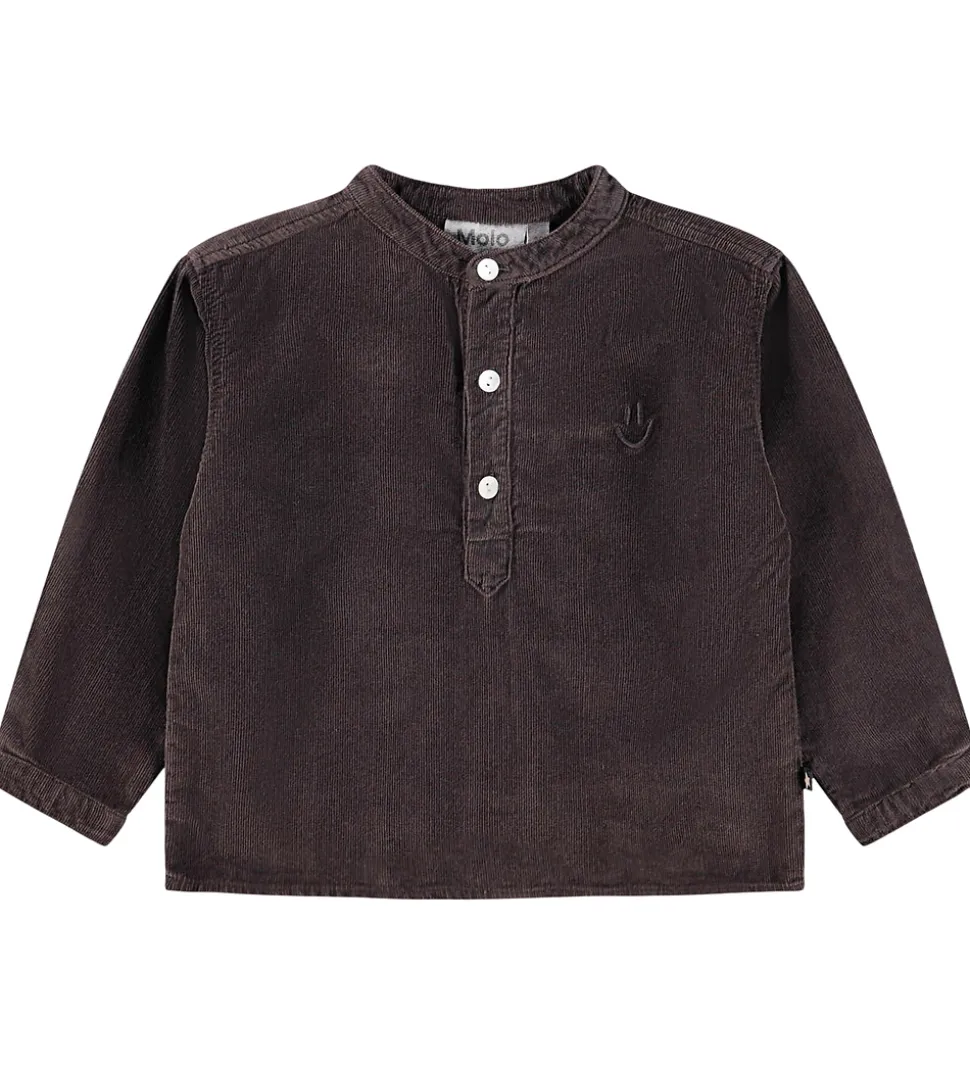 Molo Skjorte - Fløjl - Enoz - Dark Cocoa