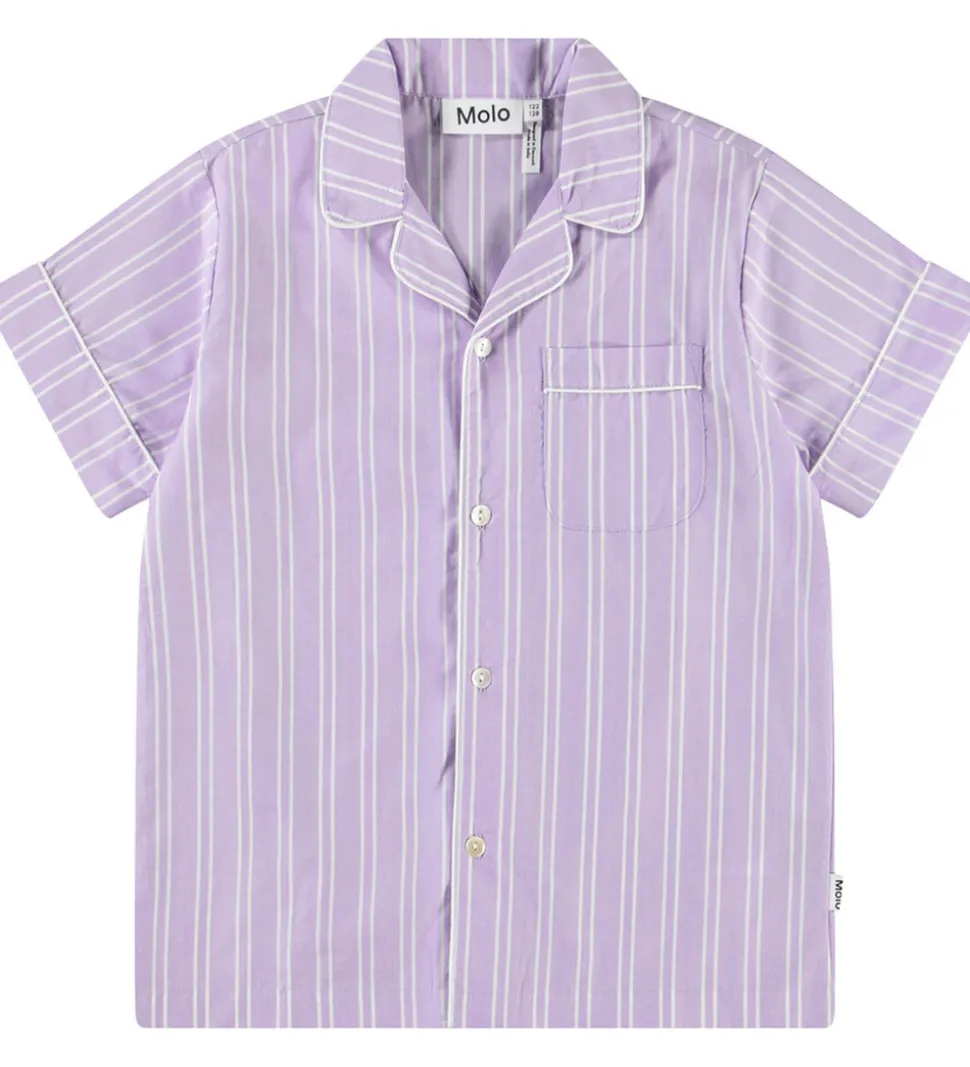 Molo Skjorte - Rara - Purple Rail Stripe