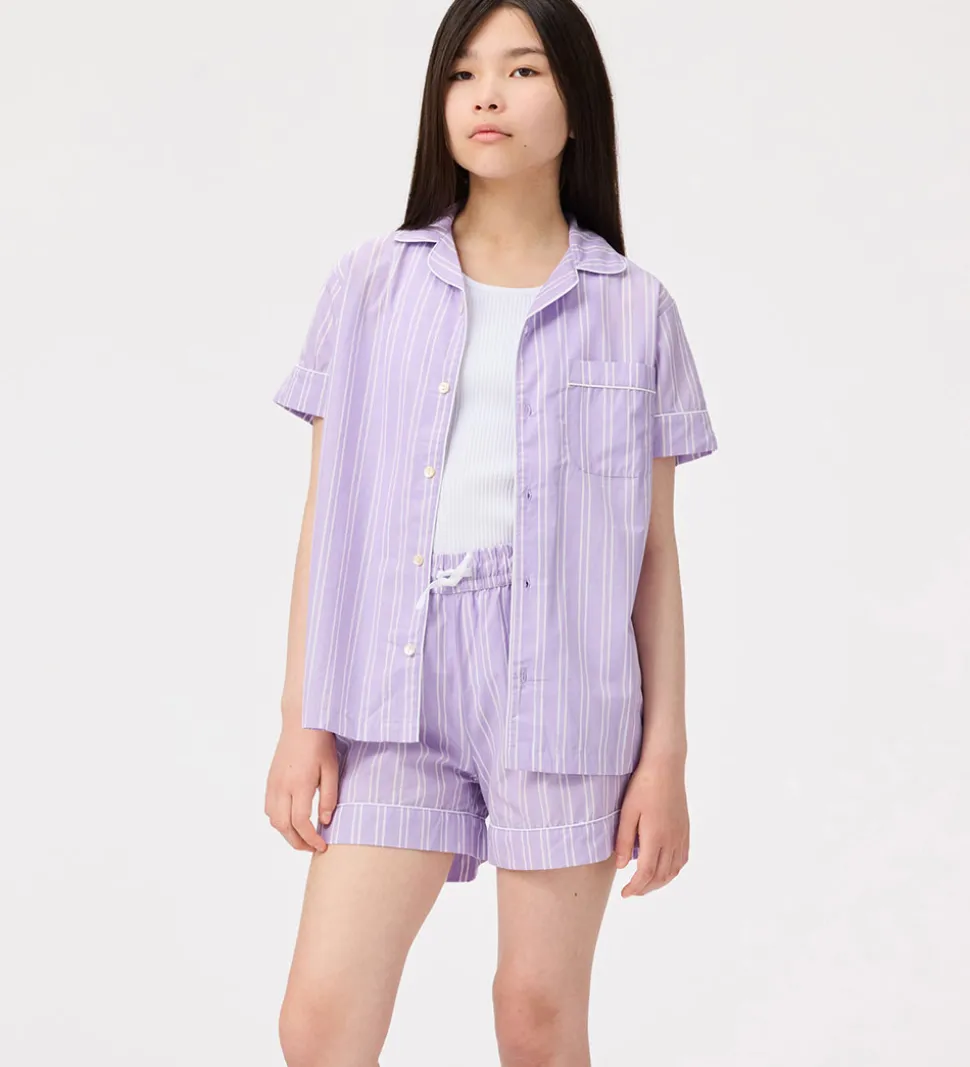 Molo Skjorte - Rara - Purple Rail Stripe