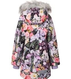 Molo Vinterfrakke - Peace - Flower Art m. Imiteret Pels