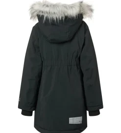 Molo Vinterfrakke - Peace - Sort m. Imiteret Pels