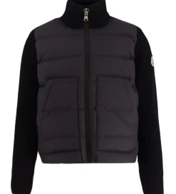 Moncler Cardigan - Uld/Dun - Sort