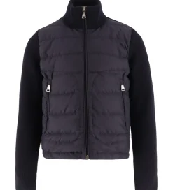 Moncler Cardigan - Uld/Dun - Navy