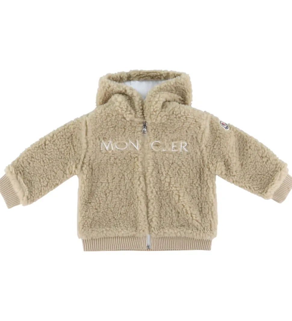 Moncler Sæt - Fleecejakke/Leggings - Brun/Hvid