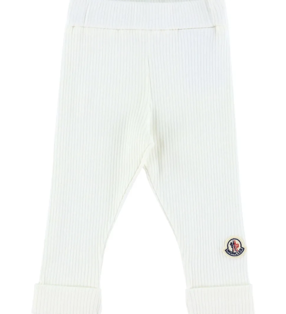 Moncler Sæt - Fleecejakke/Leggings - Brun/Hvid