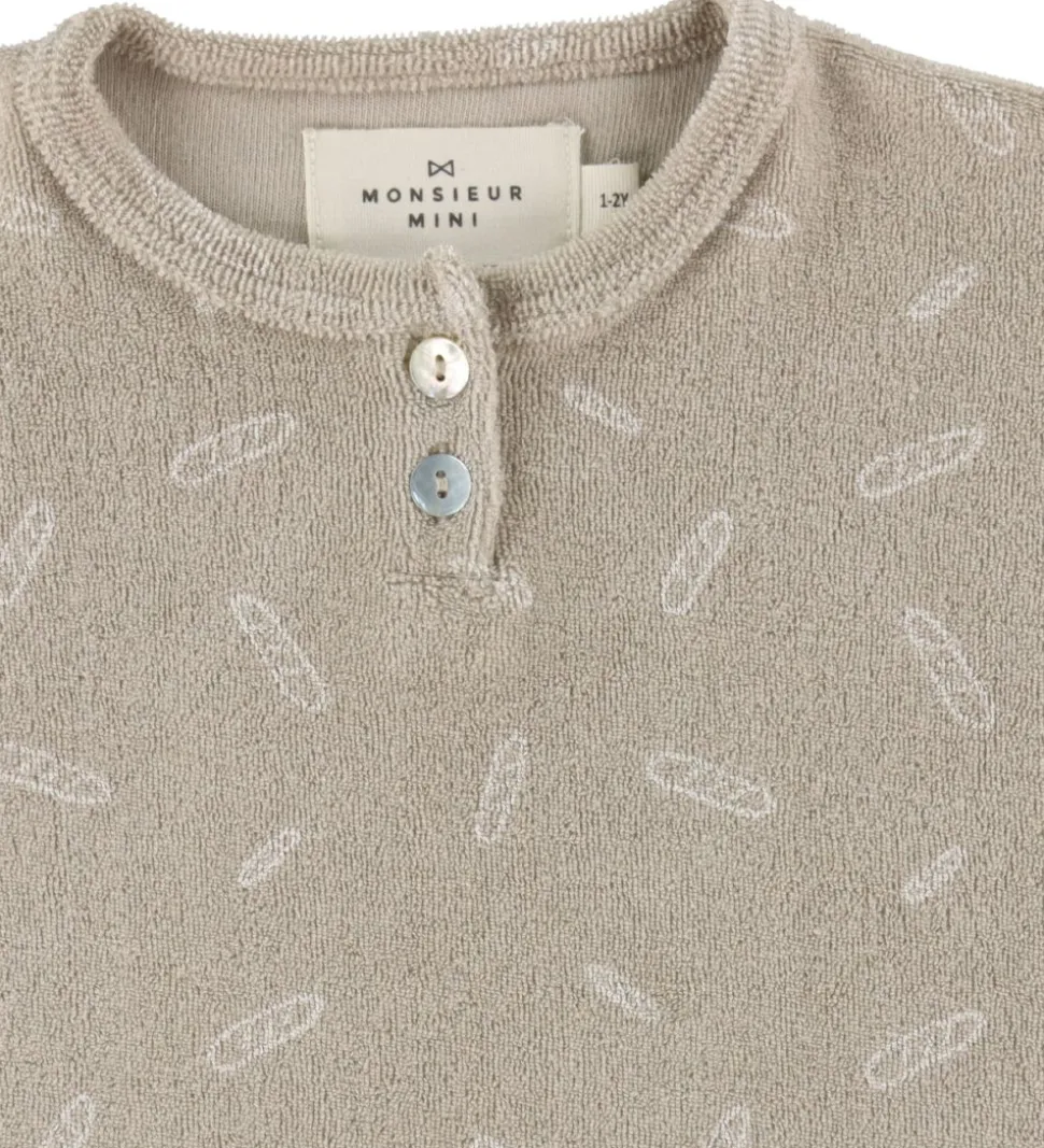 Monsieur Mini Sommerdragt - Terry - Beige Baguette