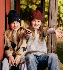 MP Hue - Rib - Strik - Uld/Bambus - Wine Red m. Kvast