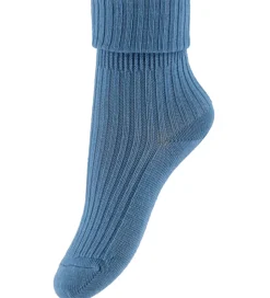 MP Strømper - Rib - Uld - Provincial Blue