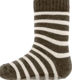 MP Strømper m. Antiskrid - Uld - Elis - Brunmeleret