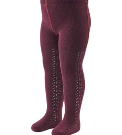 Müsli Strømpebukser - Lace - Fig m. Hulmønster