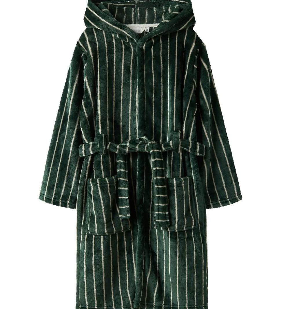 Name It Badekåbe - Velour - NmmRacer - Bistro Green