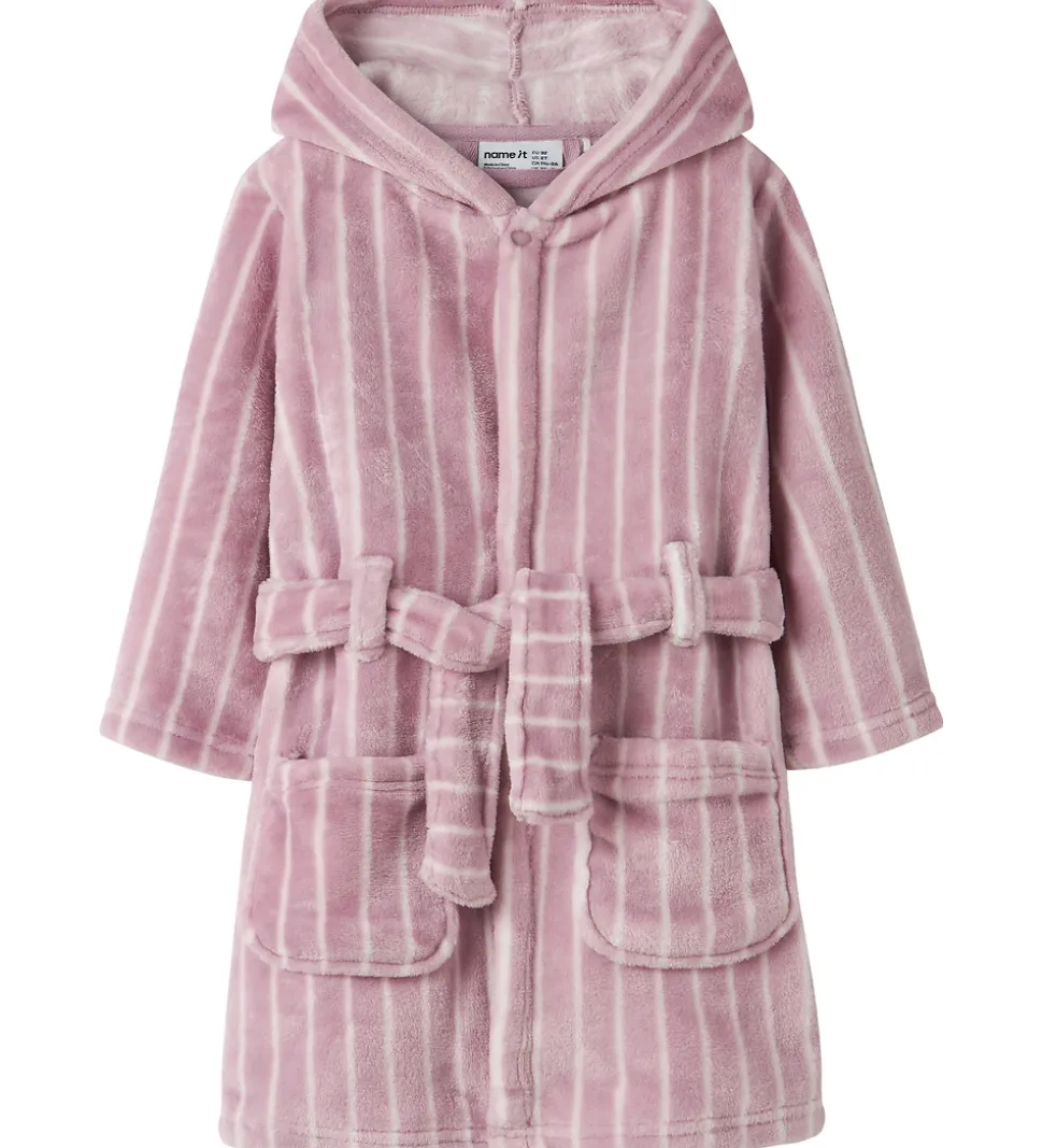 Name It Badekåbe - Velour - NmfRose - Keepsake Lilac