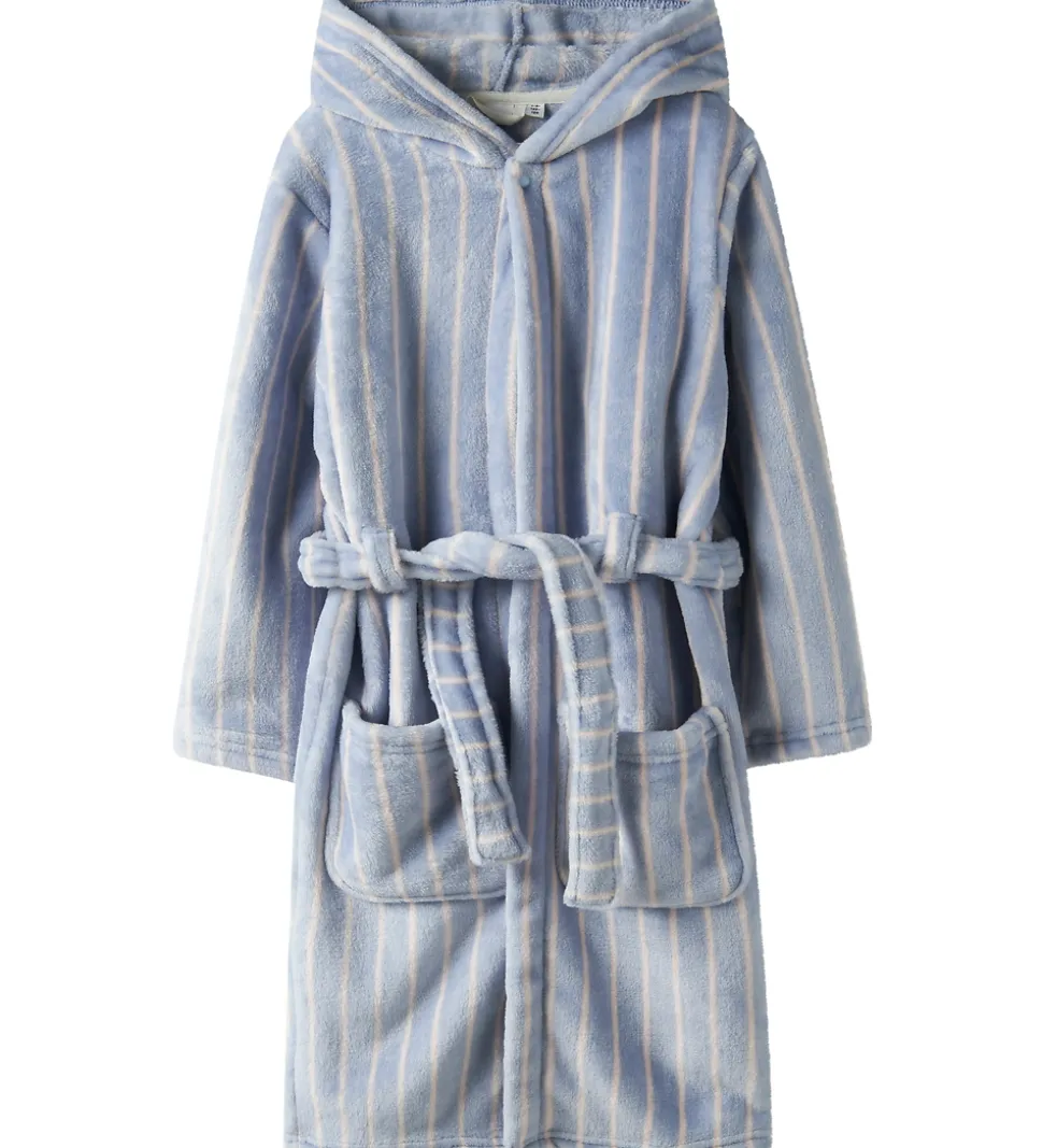 Name It Badekåbe - Velour - NkfRose - Kentucky Blue