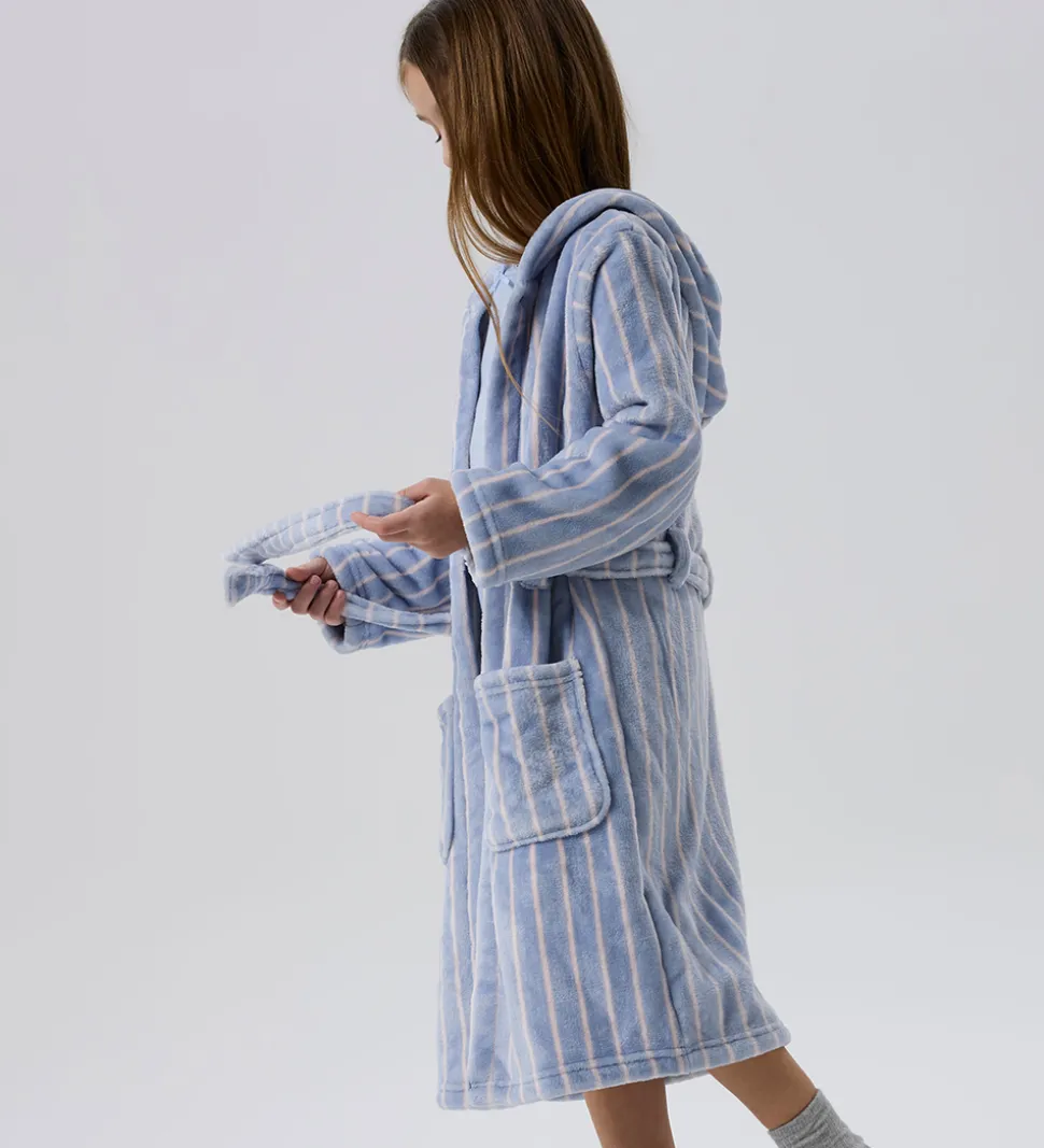 Name It Badekåbe - Velour - NkfRose - Kentucky Blue