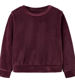 Name It Bluse - Fløjlsvelour - Cropped - NmfVeloa - Burgundy
