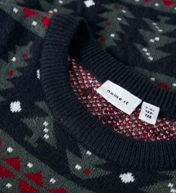 Name It Bluse - NknRastokka - Strik - Dark Sapphire