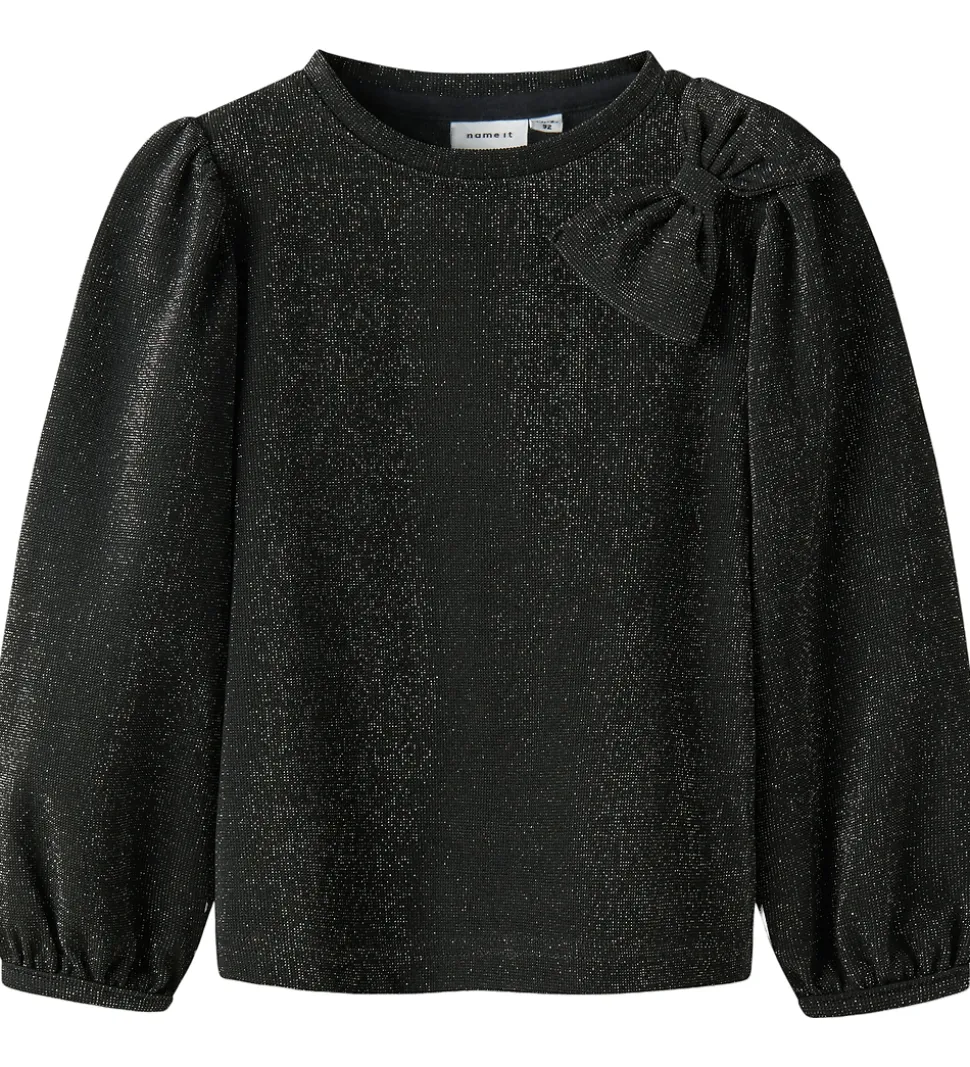 Name It Bluse - NmfRoisin - Sort m. Glimmer