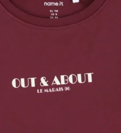 Name It Bluse - NmfVix - Burgundy/Out And About