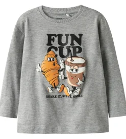 Name It Bluse - NmmRasmus - Grey Melange