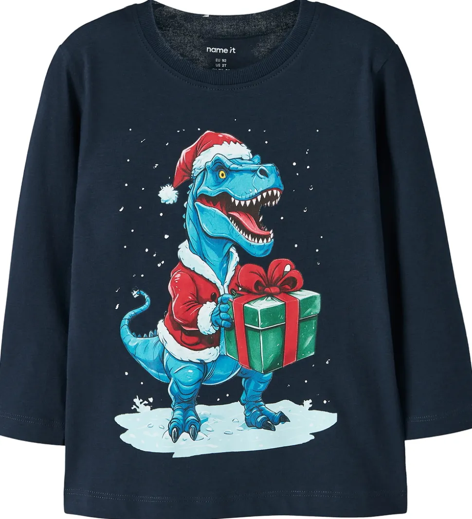 Name It Bluse - NmmVosmas - Navy Blazer/Dino Present